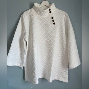 Soft Surroundings  Pullover Jacquard Knit  Pullover Size XL